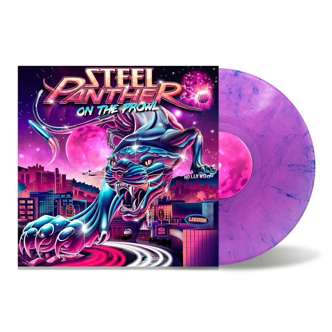 Steel Panther - On The Prowl (Purple Marble vinyl gatefold) - Vinyl - New