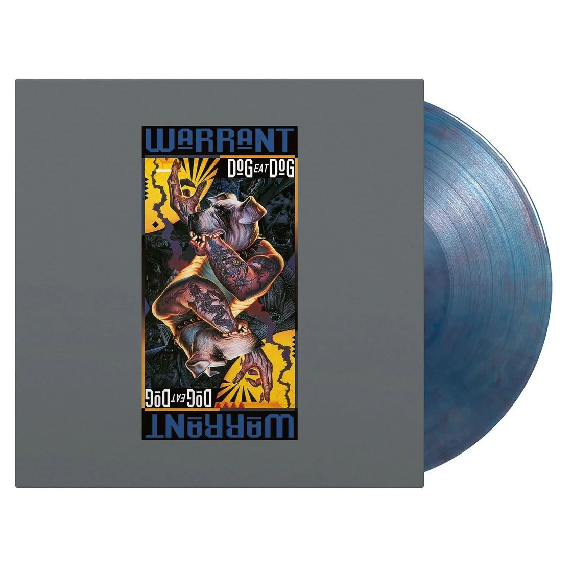 Warrant - Dog Eat Dog (Ltd. Ed. 2023 180g Translucent Blue & Red Marbled vinyl reissue - numbered ed. of 2500) - Vinyl - New