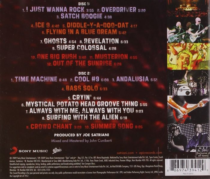 Satriani, Joe - Live In Paris: I Just Wanna Rock (2CD) - CD - New