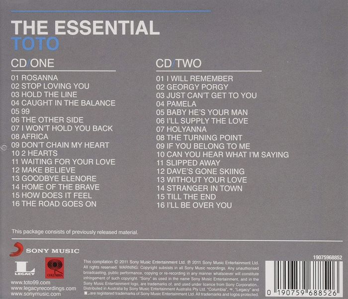Toto - Essential Toto, The (2019 2CD reissue) - CD - New