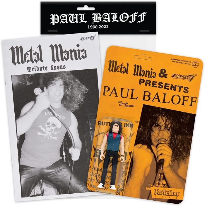 Exodus - Paul Baloff (Metal Mania Fanzine Bundle) 3.75 inch Super7 ReAction Figure