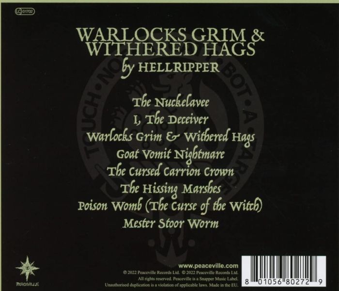Hellripper - Warlocks Grim & Withered Hags - CD - New
