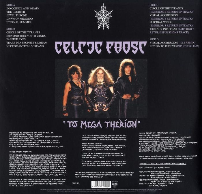 Celtic Frost - To Mega Therion (2023 2LP Silver vinyl remastered gatefold reissue) - Vinyl - New