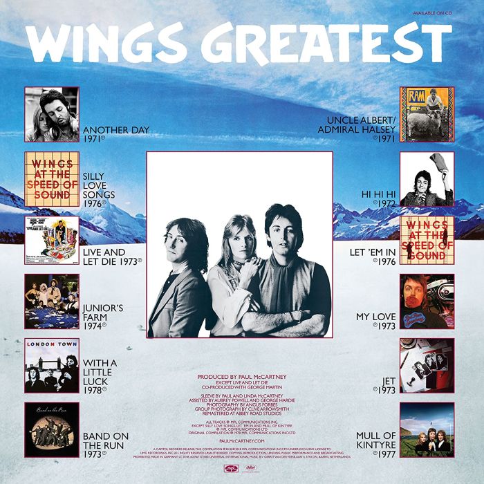 Wings - Greatest (2018 180g remastered reissue) - Vinyl - New