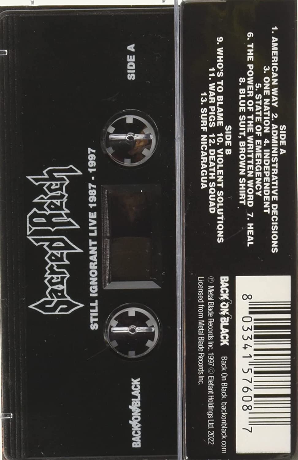 Sacred Reich - Still Ignorant (1987-1997) (2023 reissue) - Cassette - New