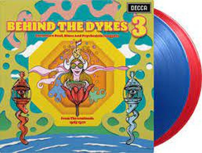 Various Artists - Behind The Dykes 3: Even More Beat, Blues And Psychedelic Nuggets From The Lowlands 1965-1972 (180g 2LP Blue & Red vinyl gatefold - numbered ed. of 2500) (2023 RSD LTD ED) - Vinyl - New