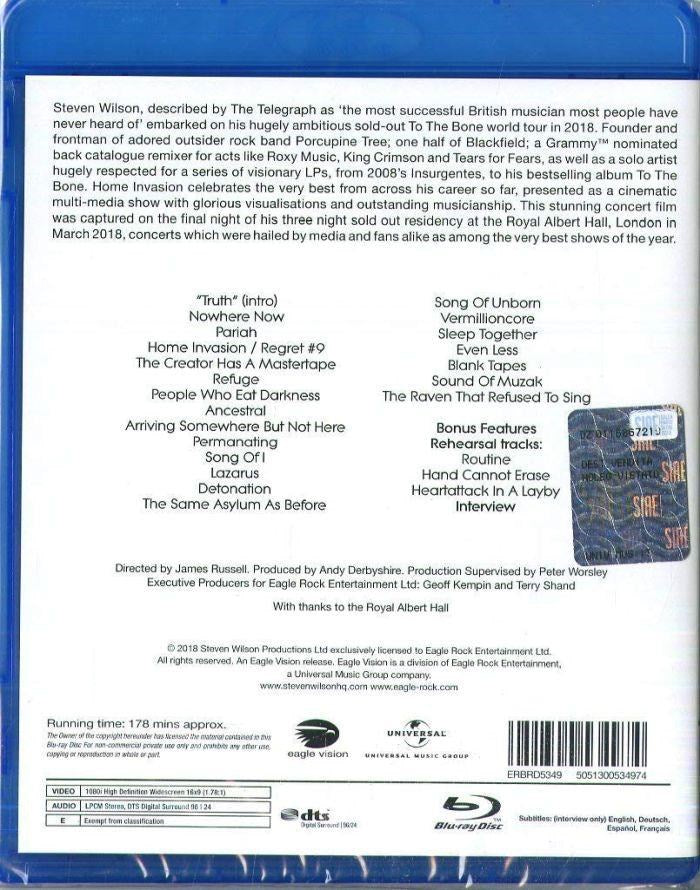 Wilson, Steven - Home Invasion - In Concert At The Royal Albert Hall (RA/B/C) - Blu-Ray - Music