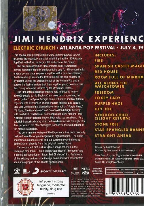 Hendrix, Jimi - Electric Church - Atlanta Pop Festival - July 4, 1970 (R0) - DVD - Music