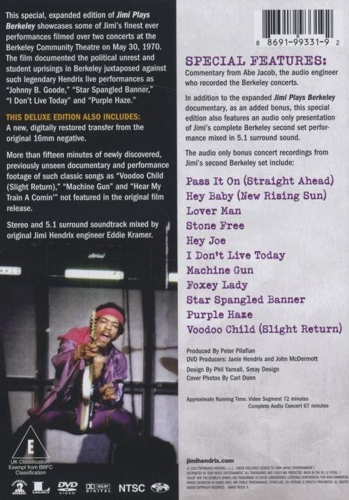 Hendrix, Jimi - Jimi Plays Berkeley (R1) - DVD - Music