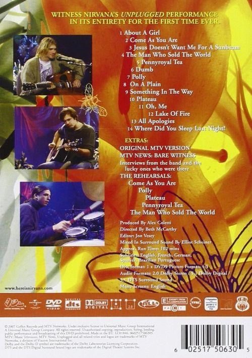Nirvana - MTV Unplugged In New York (R0) - DVD - Music