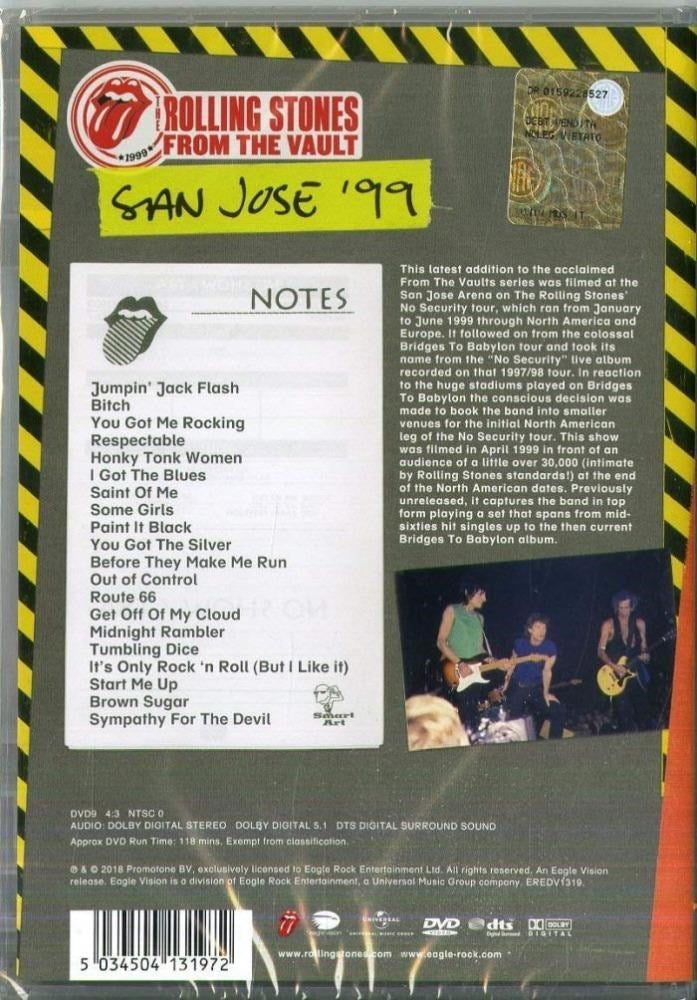 Rolling Stones - From The Vault - No Security (San Jose 99) (R0) - DVD - Music