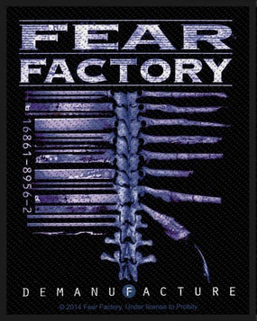 Fear Factory - Demanufacture (80mm x 100mm) Sew-On Patch