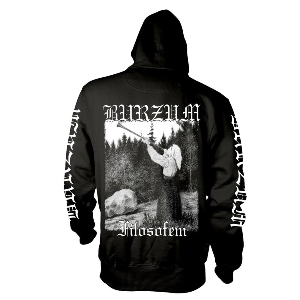 Burzum - Pullover Black Hoodie (Filosofem Logo 2018)