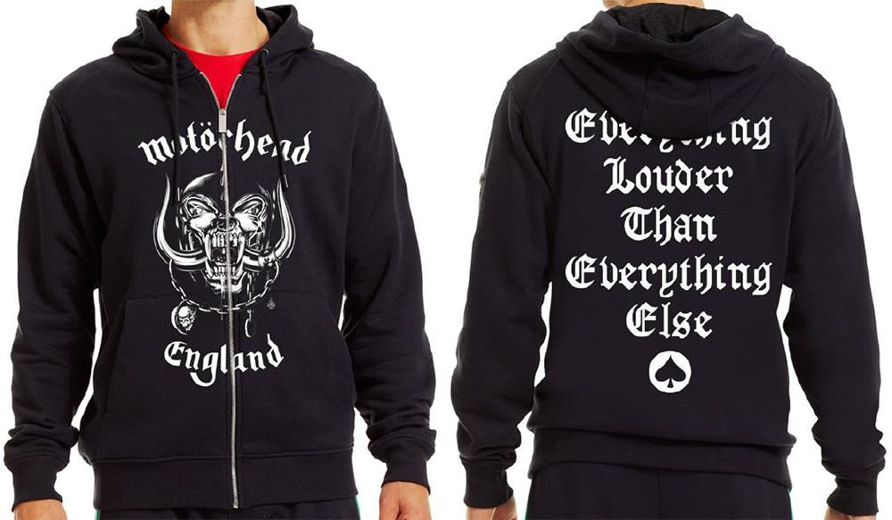Motorhead - Zip Black Hoodie (England)
