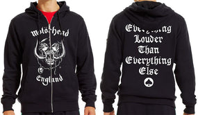 Motorhead - Zip Black Hoodie (England)
