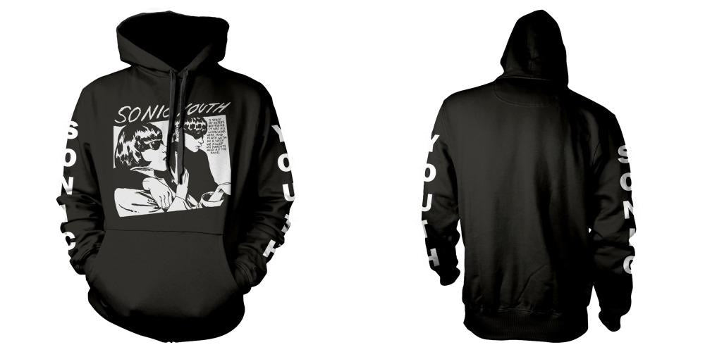 Sonic Youth - Pullover Black Hoodie (Goo Album) - 100% Official Merchandise