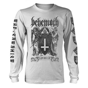 Behemoth - The Satanist White Long Sleeve Shirt