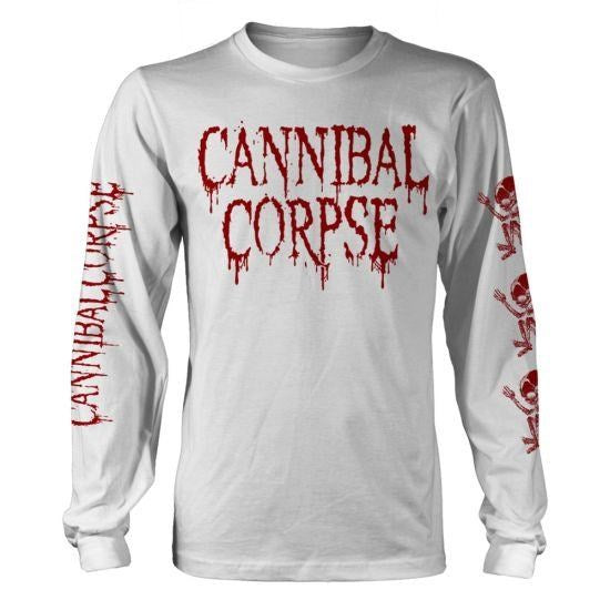 Cannibal Corpse - Butchered At Birth White Long Sleeve Shirt