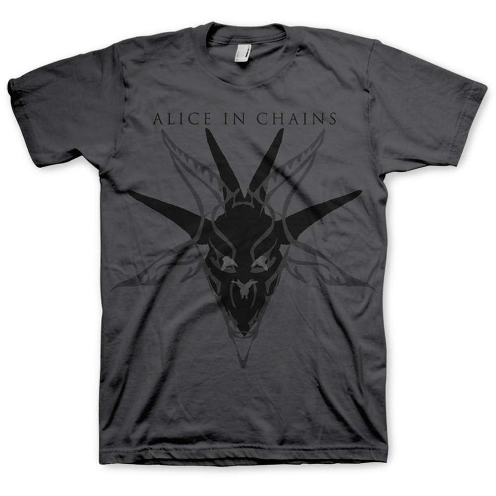Alice In Chains - Black Skull Charcoal Shirt