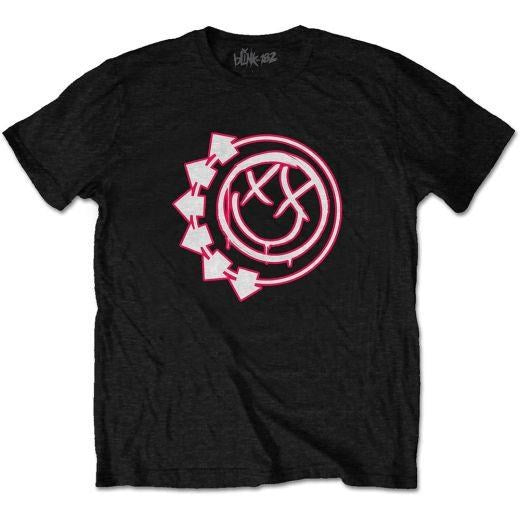 Blink 182 - Happy Logo Black Shirt