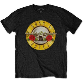 Guns N Roses - Bullet Logo Black Shirt
