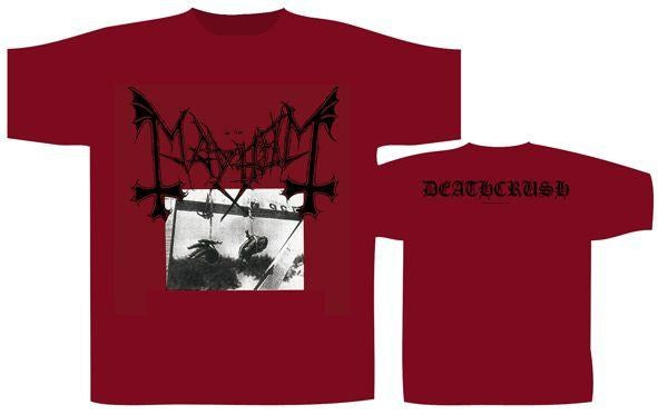 Mayhem - Deathcrush Red Shirt w. back print