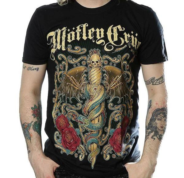 Motley Crue - Snake and Dagger Black Shirt