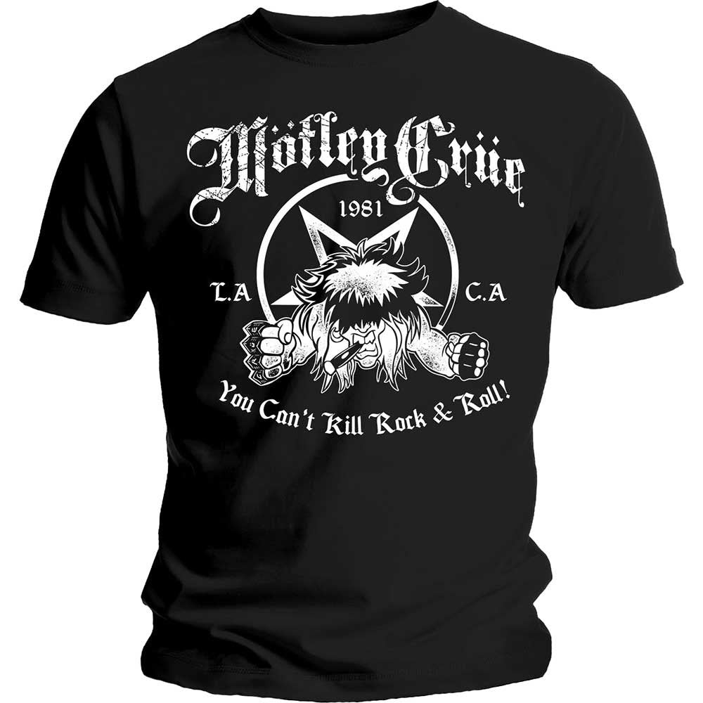 Motley Crue - You Cant Kill Rock N Roll Black Shirt