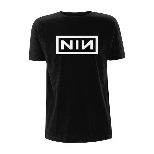 Nine Inch Nails - Classic White Logo Black Shirt