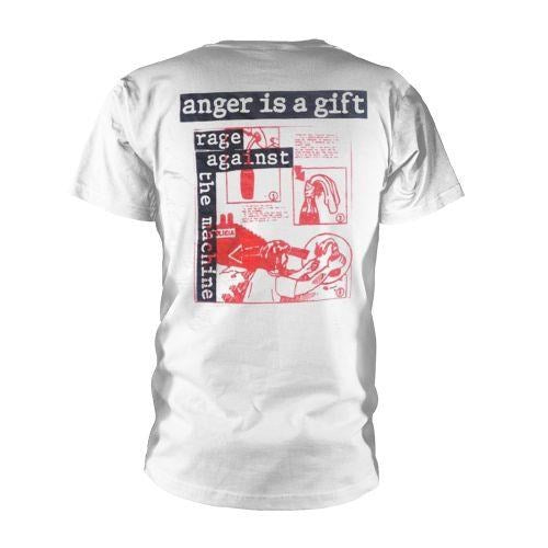Rage Against The Machine - Anger Is A Gift White Shirt