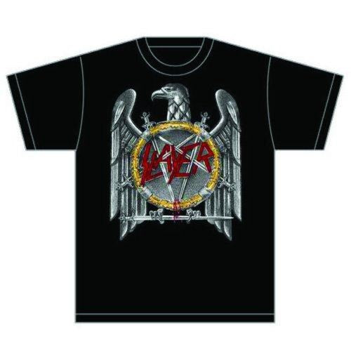 Slayer - Silver Eagle Black Shirt