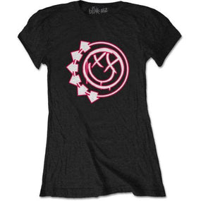 Blink 182 - Happy Logo Womens Black Shirt