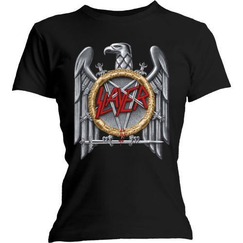 Slayer - Silver Eagle Womens Black Shirt