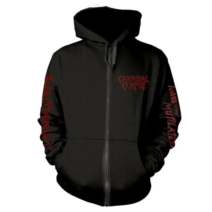 Cannibal Corpse - Zip Black Hoodie (Tomb Of The Mutilated)