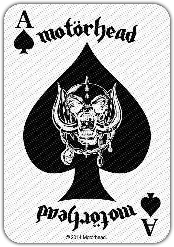 Motorhead - Ace Of Spades Card (100mm x 70mm) Sew-On Patch