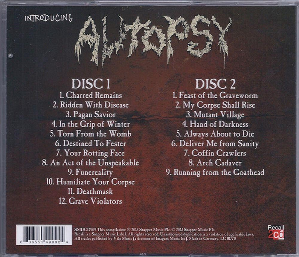 Autopsy - Introducing Autopsy (2CD) - CD - New