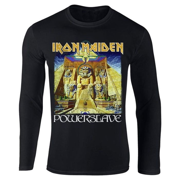 Iron Maiden - Powerslave Long Sleeve Black Shirt