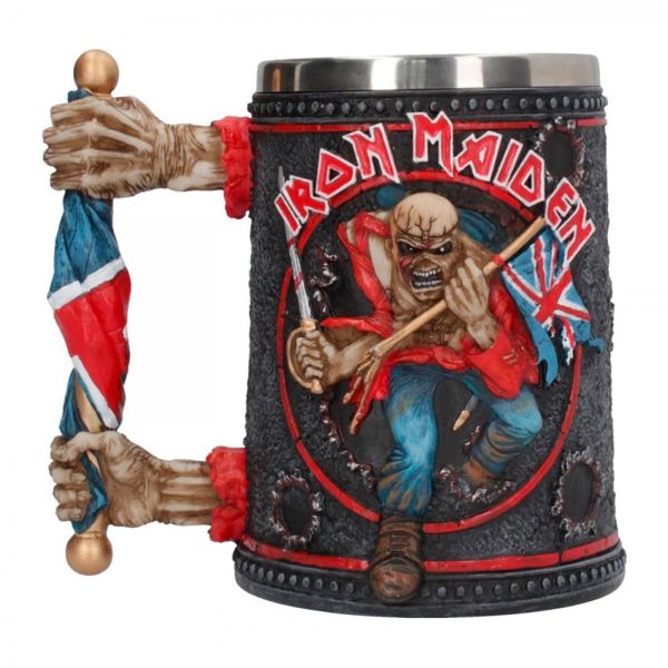 Iron Maiden - Tankard Trooper - Pint (560ml) 14.5cm high quality resin cast w. removable stainless steel insert