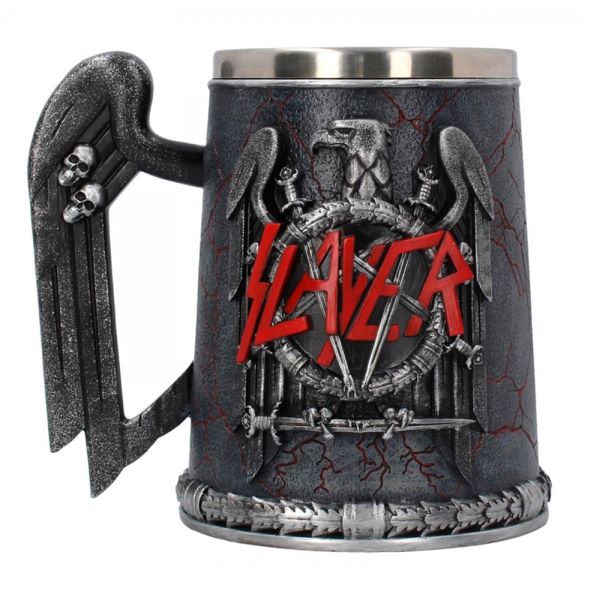 Slayer - Tankard Eagle Logo - Pint (560ml) 14.5cm high quality resin cast w. removable stainless steel insert
