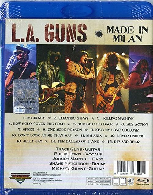 L.A. Guns - Made In Milan (RA/B/C) - Blu-Ray - Music