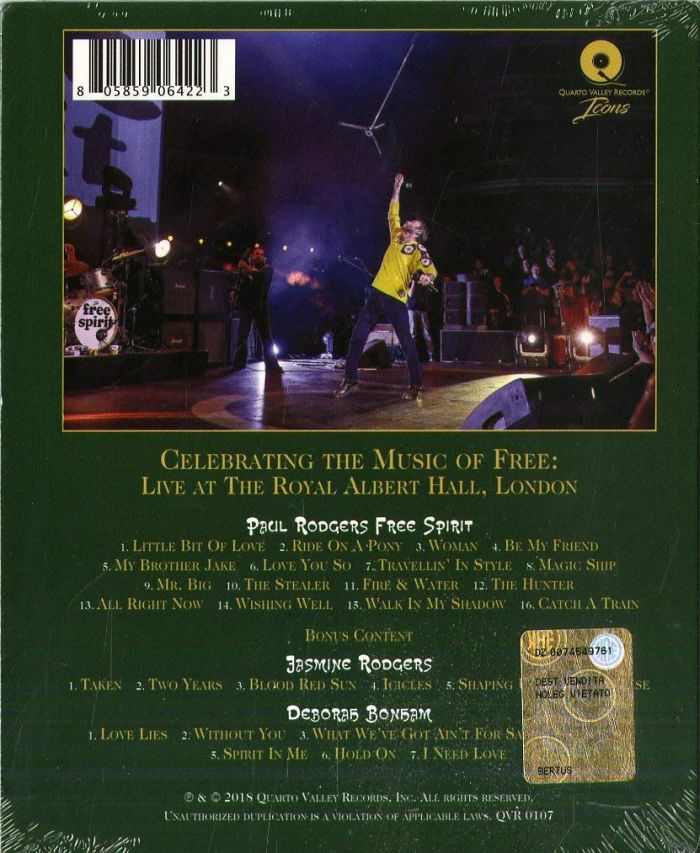 Rodgers, Paul - Free Spirit (RA/B/C) - Blu-Ray - Music