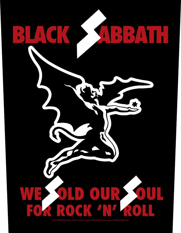 Black Sabbath - We Sold Our Souls - Sew-On Back Patch (295mm x 265mm x 355mm)