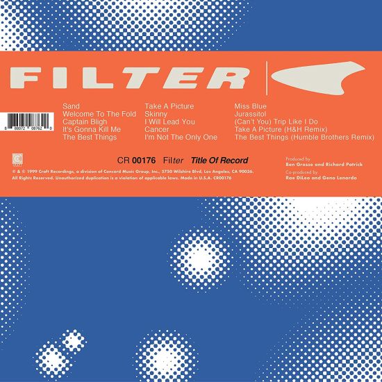 Filter - Title Of Record (20th Ann. Ed. w. 4 bonus tracks) - CD - New