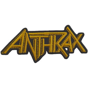 Anthrax - Yellow Logo (100mm x 40mm) Cut-Out Sew-On Patch