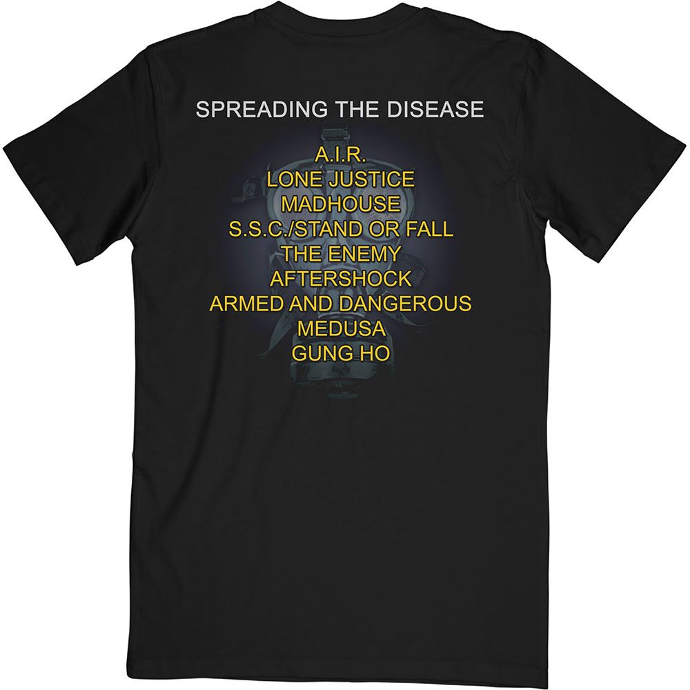 Anthrax - Spreading The Disease Track Listing Black Shirt