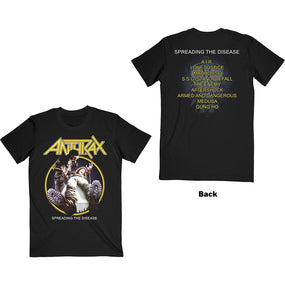 Anthrax - Spreading The Disease Track Listing Black Shirt