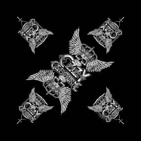 Osbourne, Ozzy - Bandana (Skull And Wings) (54mm x 52mm)