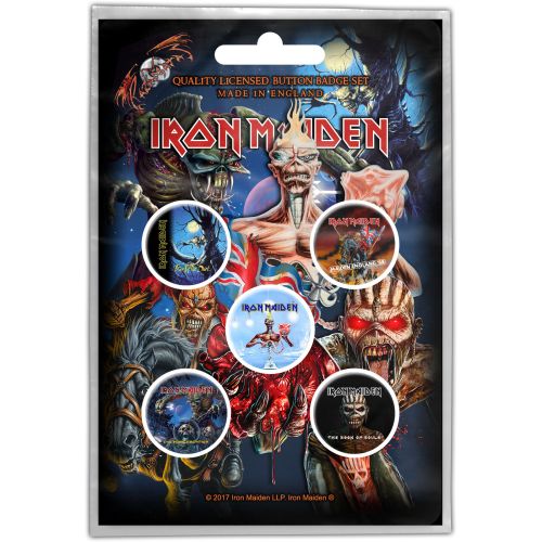 Iron Maiden - 5 x 2.5cm Button Set - Later Albums