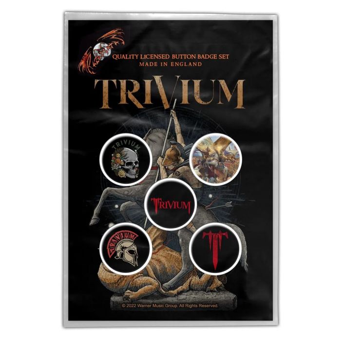 Trivium - 5 x 2.5cm Button Set - In The Court Of The Dragon