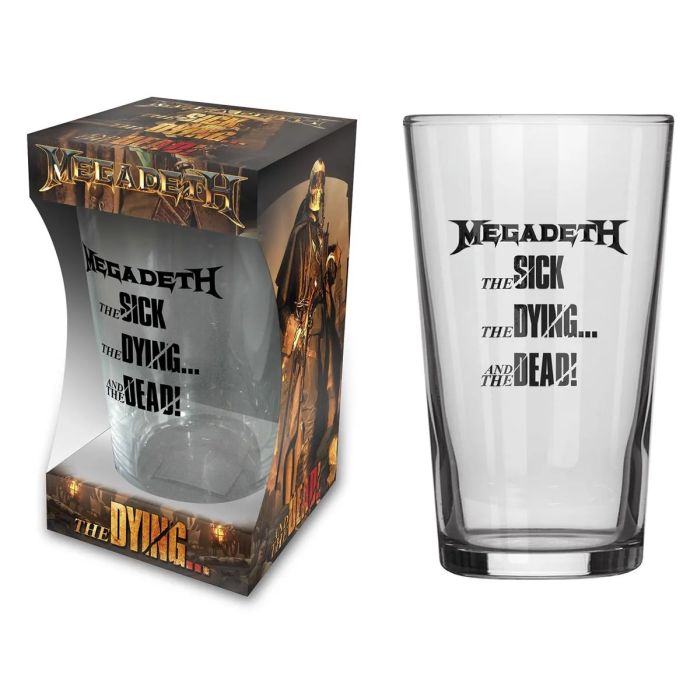 Megadeth - Beer Glass - Pint - The Sick, The Dying and The Dead